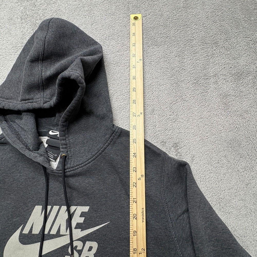 Nike SB Hoodie Mens Small‎ Pullover Skateboarding Sweatshirt Distressed - Picture 4 of 10